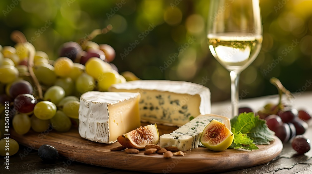 Close up of a cheese board Close up of a cheese board