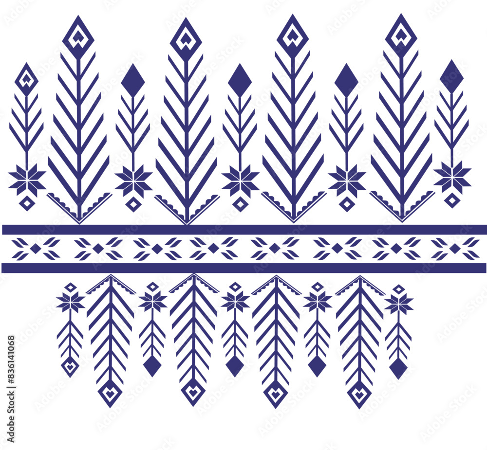 Hand-woven fabric pattern Isaan leaf pattern Hand-woven fabric pattern Isaan leaf pattern