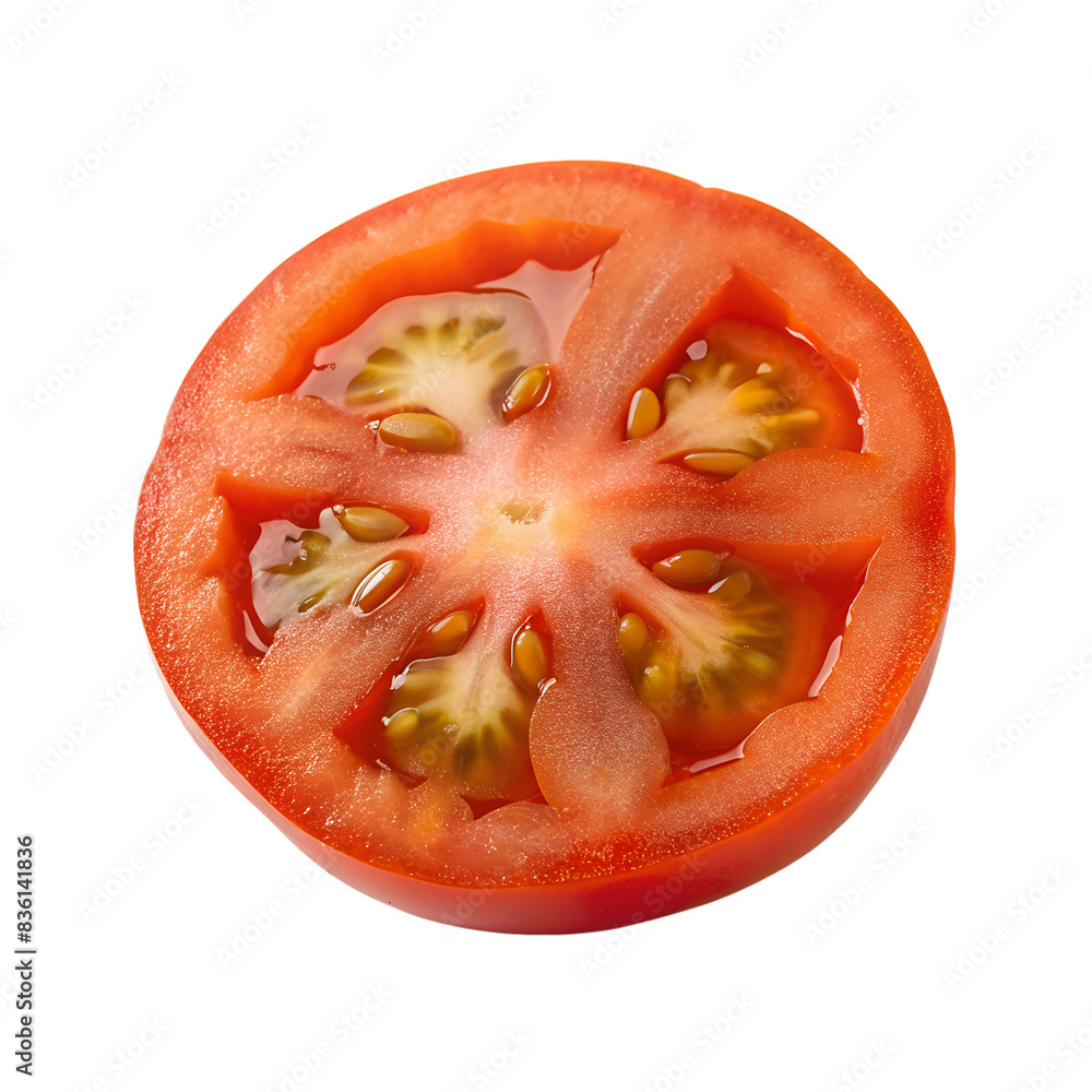 sliced tomato isolated on background sliced tomato isolated on background