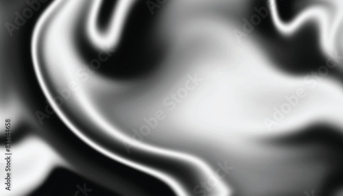 Liquid metallic texture. Wavy chrome metallic abstract background. Liquify shiny silver wave background.