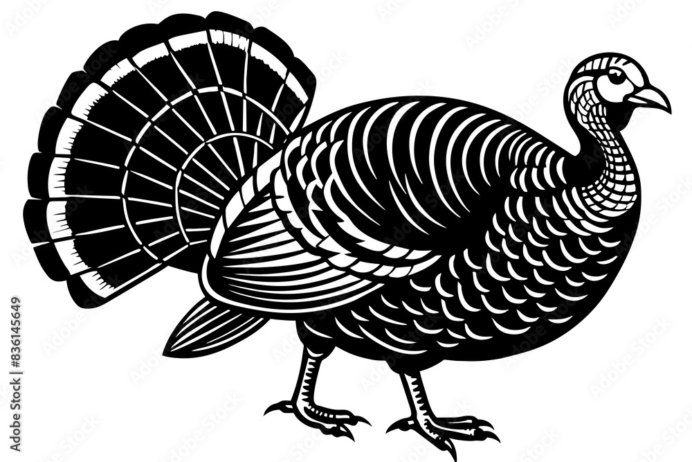 turkey silhouette vector illustration turkey silhouette vector illustration