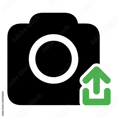 upload photo from camera icon, take picture for uplaod
