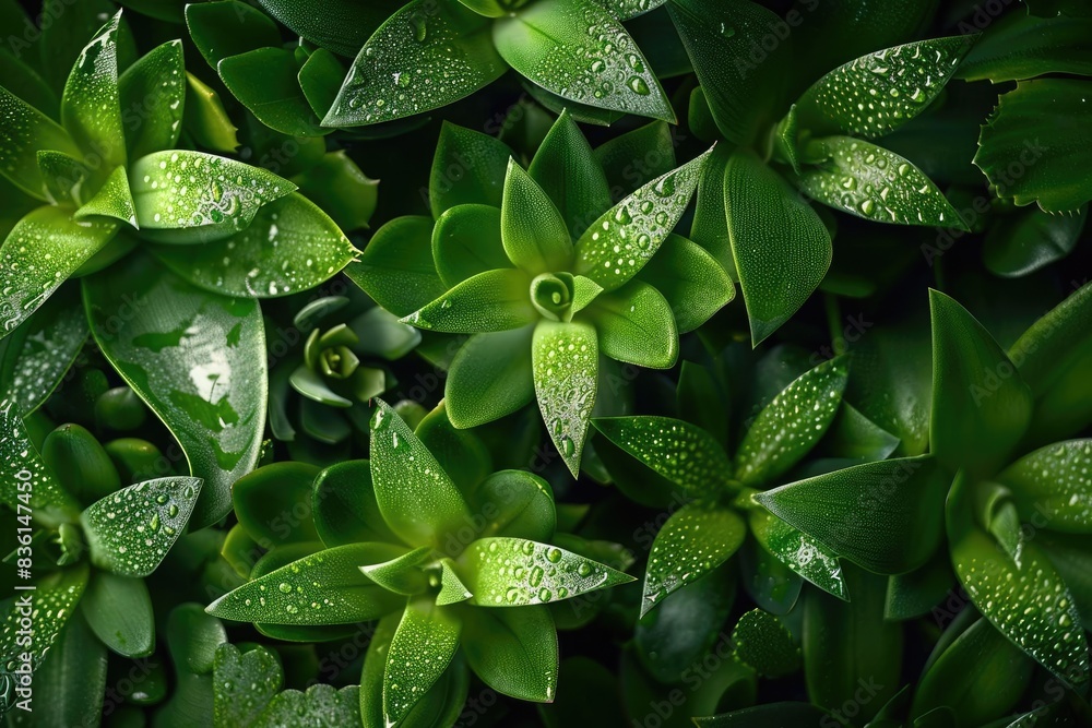 Close-up of vibrant green succulent plants covered in dewdrops, showcasing natural beauty and freshness. Perfect for nature and garden themes. Close-up of vibrant green succulent plants covered in dewdrops, showcasing natural beauty and freshness. Perfect for nature and garden themes.