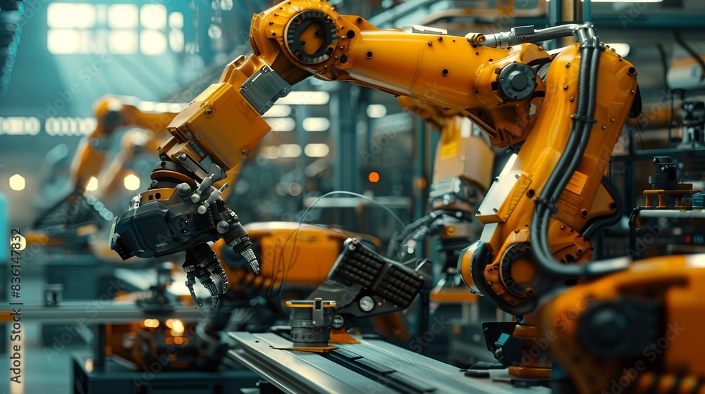 heavy automation robot arm machine in smart factory industrial,Industry 4.0 concept image heavy automation robot arm machine in smart factory industrial,Industry 4.0 concept image