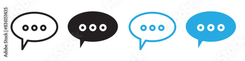 Comment icon line art vector