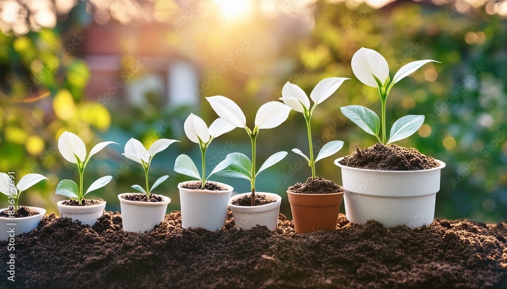 Plant seedlings and small plants in pots Plant seedlings and small plants in pots