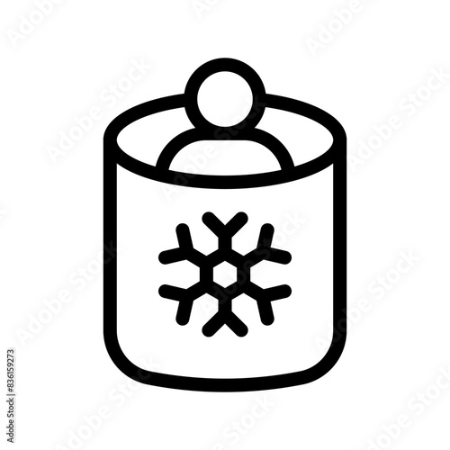 30 cryotherapy line icon illustration vector graphic