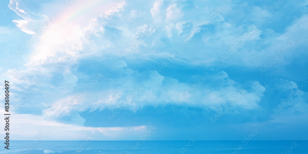 Clouds storm within cyclone sunny sky blue light watercolor background. Aquarelle painting brush effect card paper textured canvas cloudy smoke space for text, entertaining card, template. aquamarine Clouds storm within cyclone sunny sky blue light watercolor background. Aquarelle painting brush effect card paper textured canvas cloudy smoke space for text, entertaining card, template. aquamarine