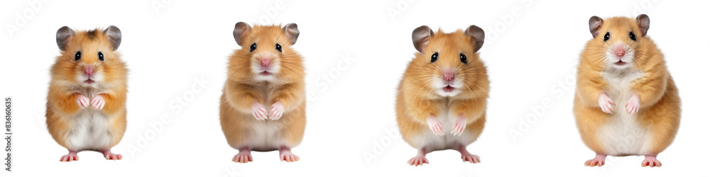 Hamster isolated on transparent or white background Hamster isolated on transparent or white background