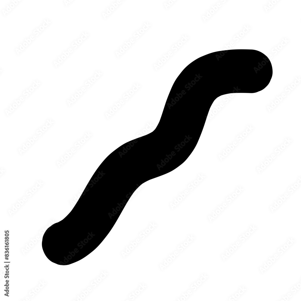 Curly bold lines brush strokes. Vector design resembling scribbled brush strokes. Hand-drawn curved lines of marker. Curly bold lines brush strokes. Vector design resembling scribbled brush strokes. Hand-drawn curved lines of marker.
