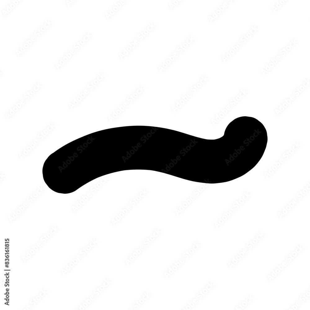 Curly bold lines brush strokes. Vector design resembling scribbled brush strokes. Hand-drawn curved lines of marker. Curly bold lines brush strokes. Vector design resembling scribbled brush strokes. Hand-drawn curved lines of marker.