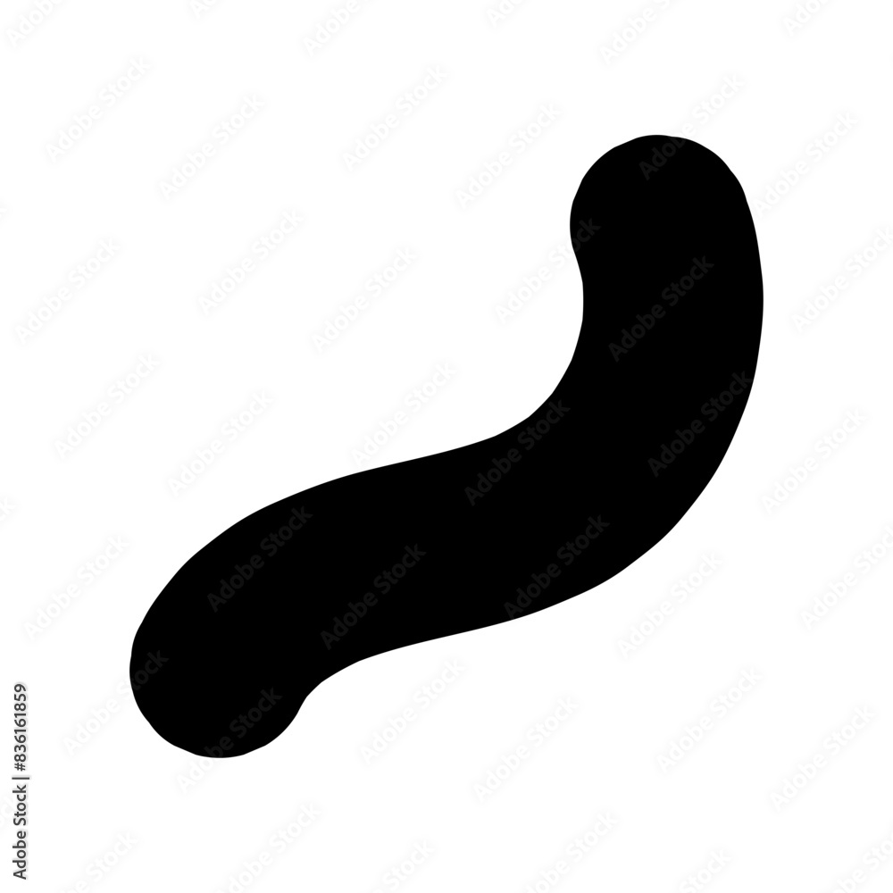 Curly bold lines brush strokes. Vector design resembling scribbled brush strokes. Hand-drawn curved lines of marker. Curly bold lines brush strokes. Vector design resembling scribbled brush strokes. Hand-drawn curved lines of marker.