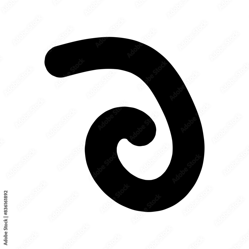 Curly bold lines brush strokes. Vector design resembling scribbled brush strokes. Hand-drawn curved lines of marker. Curly bold lines brush strokes. Vector design resembling scribbled brush strokes. Hand-drawn curved lines of marker.