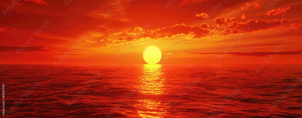 Sunset over the water Sunset over the water
