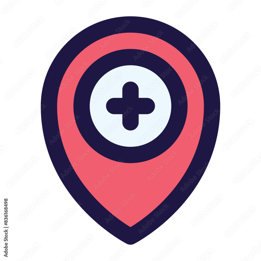 Fototapeta premium location icon for illustration