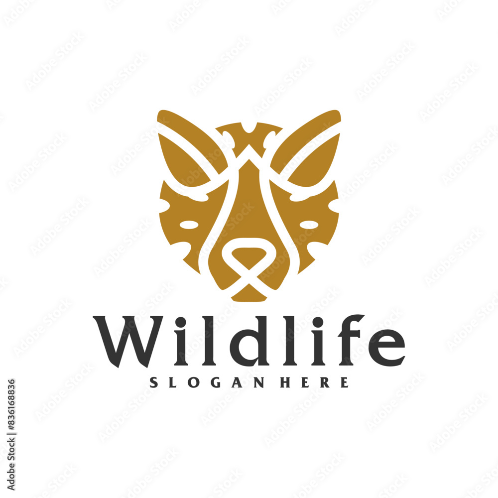 Cheetah logo vector template, Creative Cheetah head logo design concepts Cheetah logo vector template, Creative Cheetah head logo design concepts