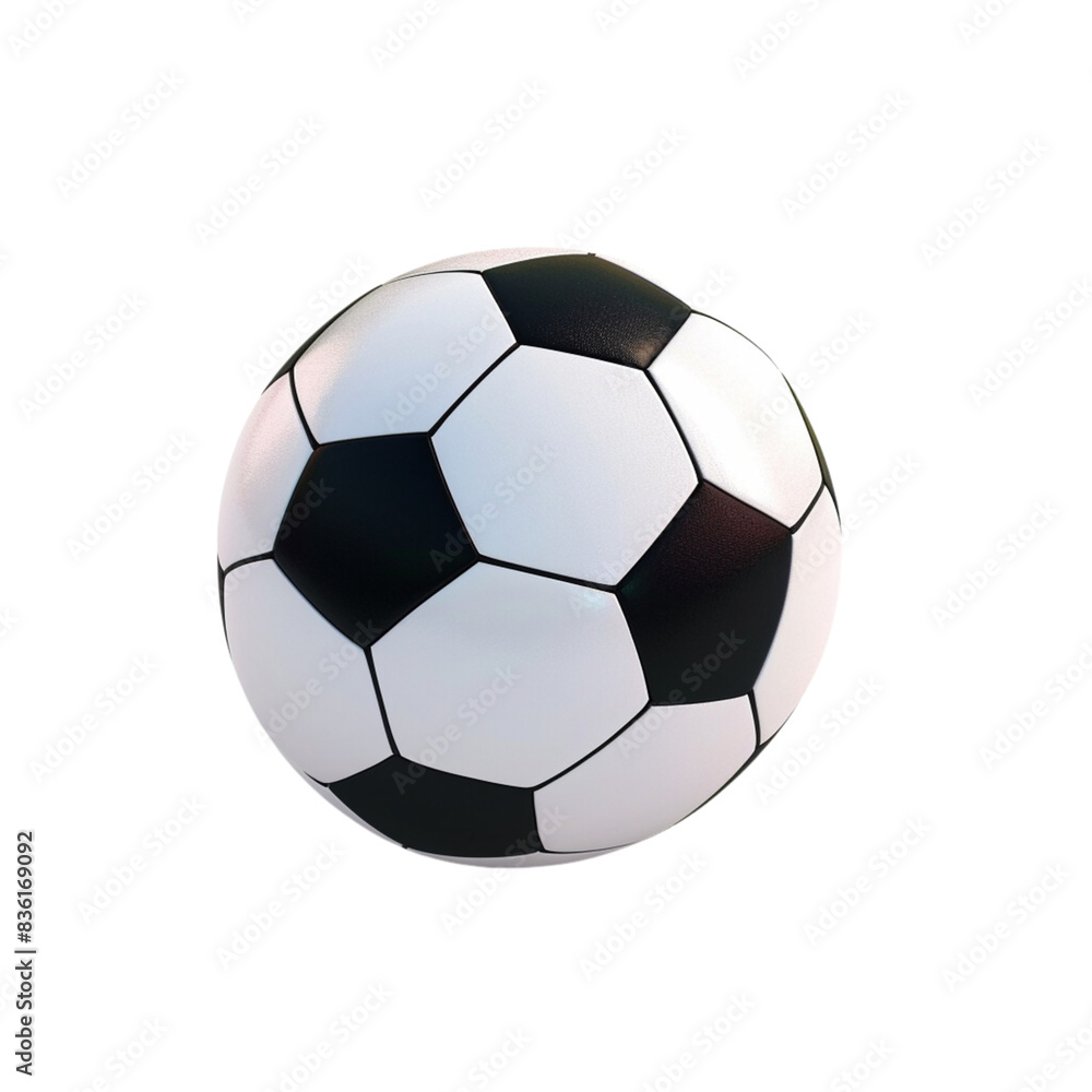 soccer ball isolated on white. football