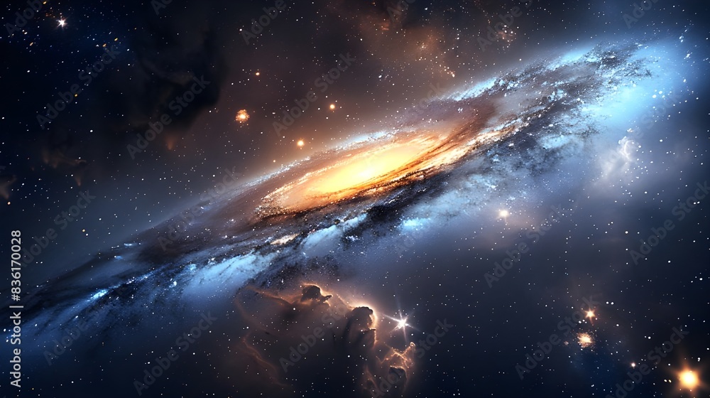 galaxy in space galaxy in space