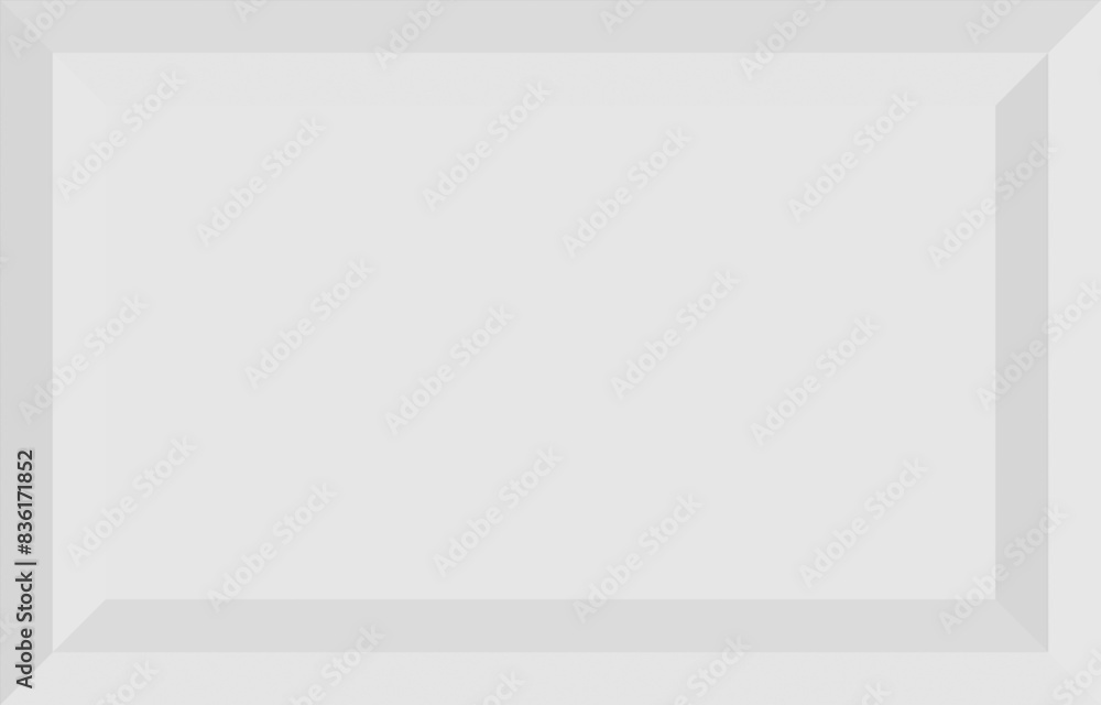 Obraz premium 3d white frame.Vector graphic background in white.