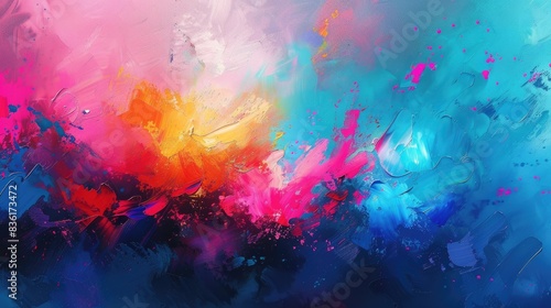 Abstract art canvas background painting