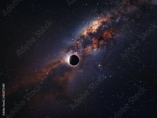 solar eclipse from space view