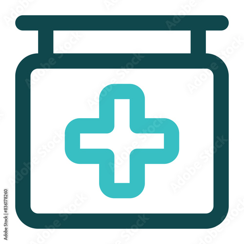 hospital icon for illustration