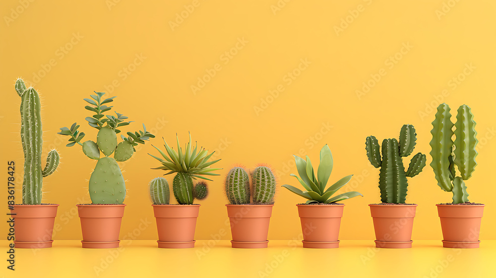 Fototapeta premium Cactus, the beauty of plants that are highly tolerant