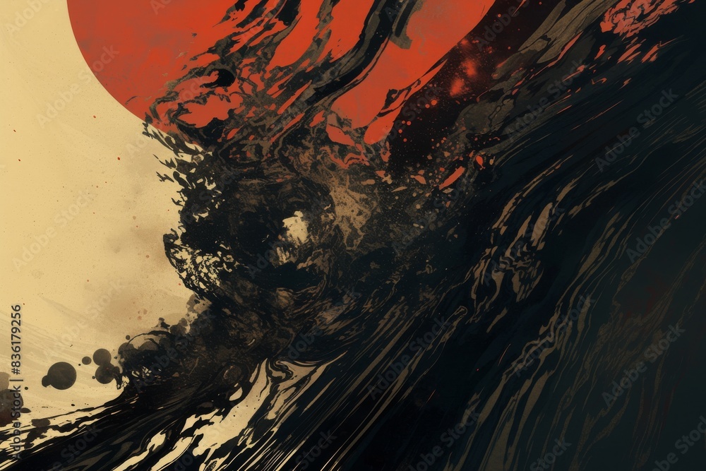 Dark abstract composition for artistic visual projects Dark abstract composition for artistic visual projects