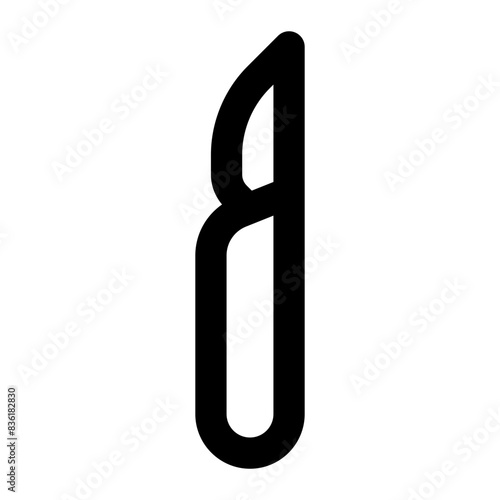 scalpel icon for illustration