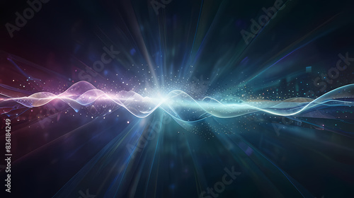 abstract background with ethereal light patterns