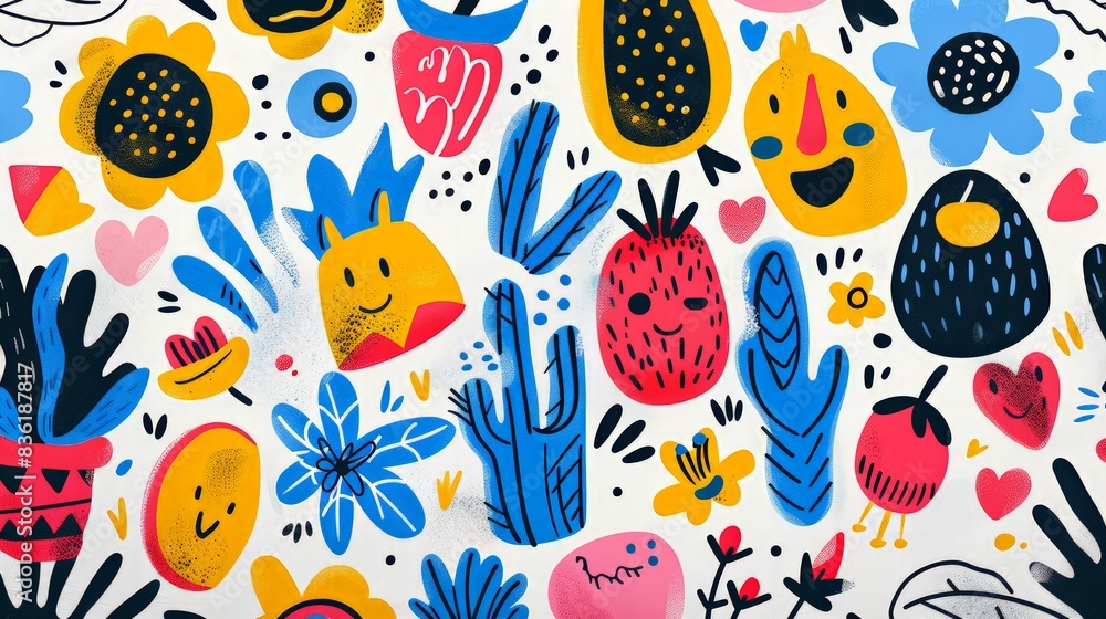 Hand-Drawn Doodles Pack: Create a pack of hand-drawn doodles with whimsical and playful designs, Hand-Drawn Doodles Pack: Create a pack of hand-drawn doodles with whimsical and playful designs,