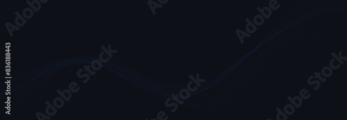 Abstract blue background. Wavy banner.
