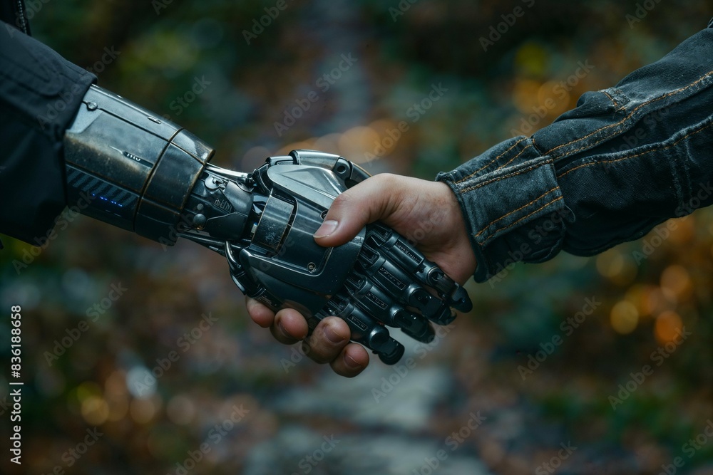 Handshake symbolizing successful business negotiations Handshake symbolizing successful business negotiations