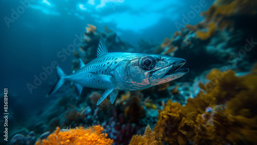 Barracuda - Fish, Marine Fish, Sea Fish, Aquatic, Underwater Photography, Aquatic Photography, Ocean Photography, Ocean Fish, Oceanography, Biodiversity, Sea Life, Reef, Fish Swimming, Reef Fish