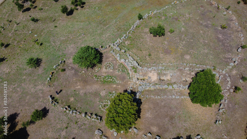 Tomb of the Nuragic Giants san Cosimo in Gonnosfanadiga in central Sardinia Tomb of the Nuragic Giants san Cosimo in Gonnosfanadiga in central Sardinia