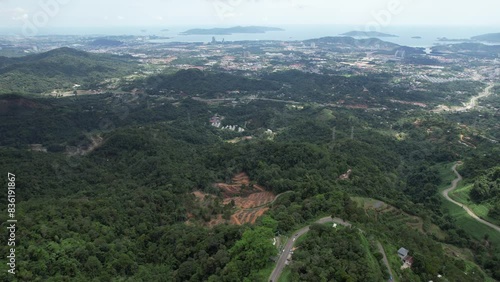 Kota Kinabalu, Malaysia – May 30 2024: The Kokol Hill photo