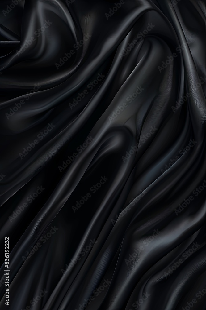 Dark gray satin texture with wave line pattern. Abstract wallpaper. Dark gray satin texture with wave line pattern. Abstract wallpaper.