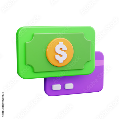 credit card 3d render icon