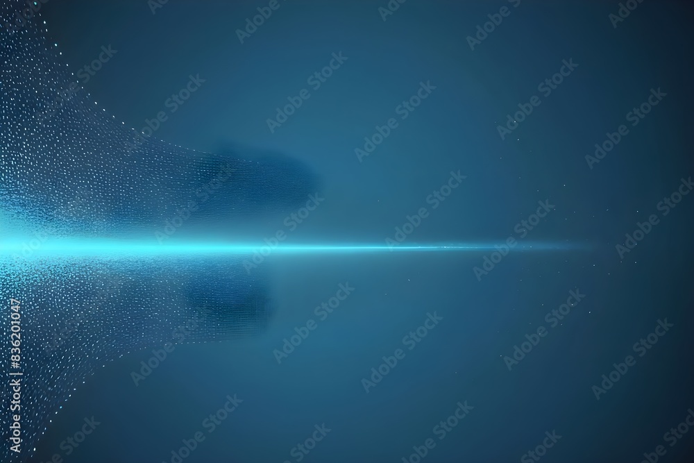 Obraz premium Wavy abstract technology particles background