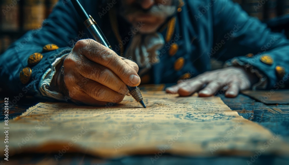 On a study desk, the theme of heartfelt communication is highlighted through old-fashioned letter writing, with selective focus and an ethereal blend mode. On a study desk, the theme of heartfelt communication is highlighted through old-fashioned letter writing, with selective focus and an ethereal blend mode.