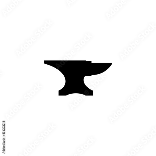 Anvil for blacksmith graphic icon isolated on white background photo