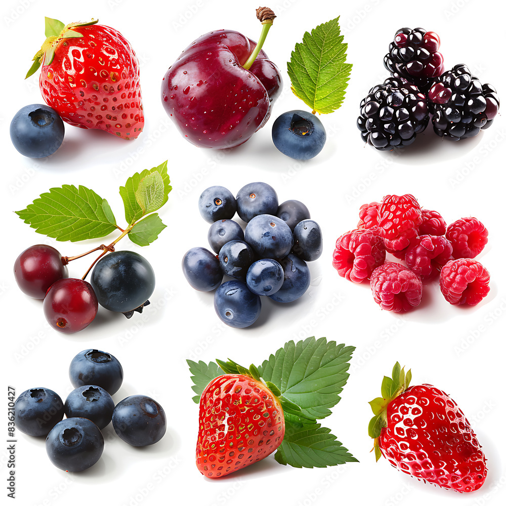 Various berries Valuable fruits provide essential nutrients for life Various berries Valuable fruits provide essential nutrients for life