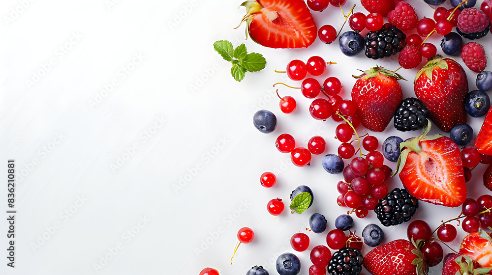 Various berries Valuable fruits provide essential nutrients for life Various berries Valuable fruits provide essential nutrients for life
