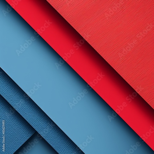 Abstract Geometric Background with Red and Blue Tones