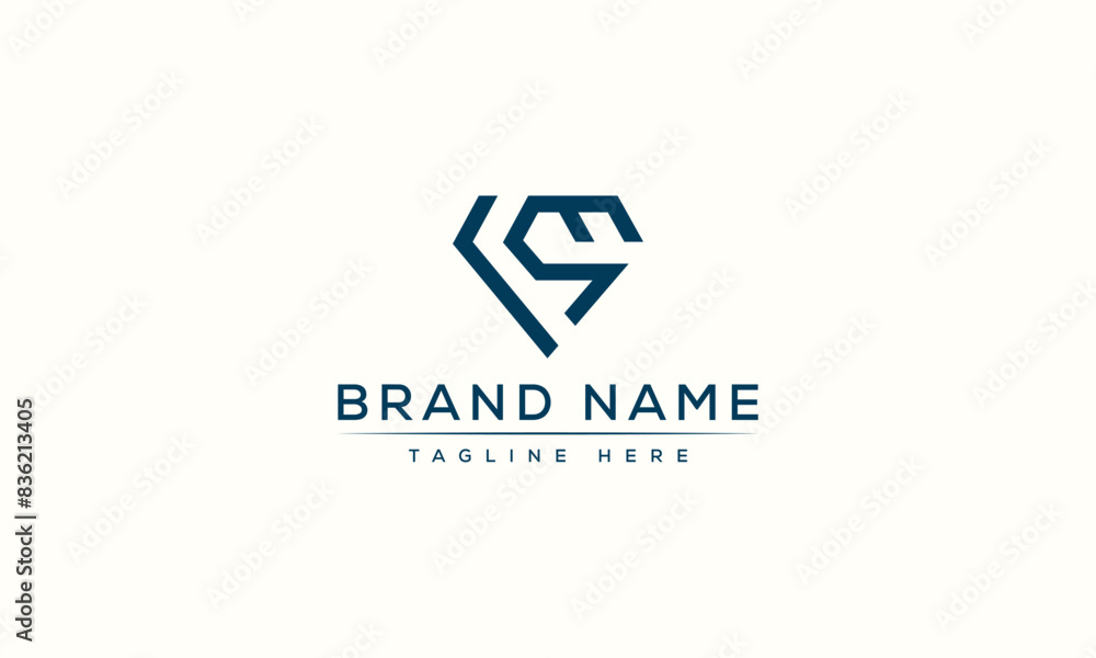 Logo design letter CS . Elegant modern. Vector template. Logo design letter CS . Elegant modern. Vector template.
