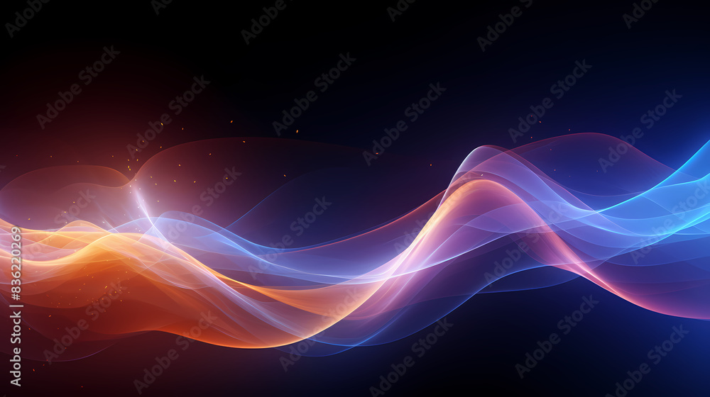 Abstract technology lines wave Abstract technology lines wave