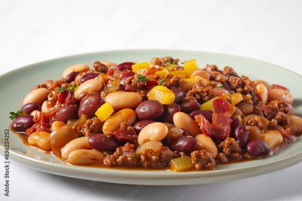 Delightful Calico Beans with a Tangy and Aromatic Sauce Delightful Calico Beans with a Tangy and Aromatic Sauce