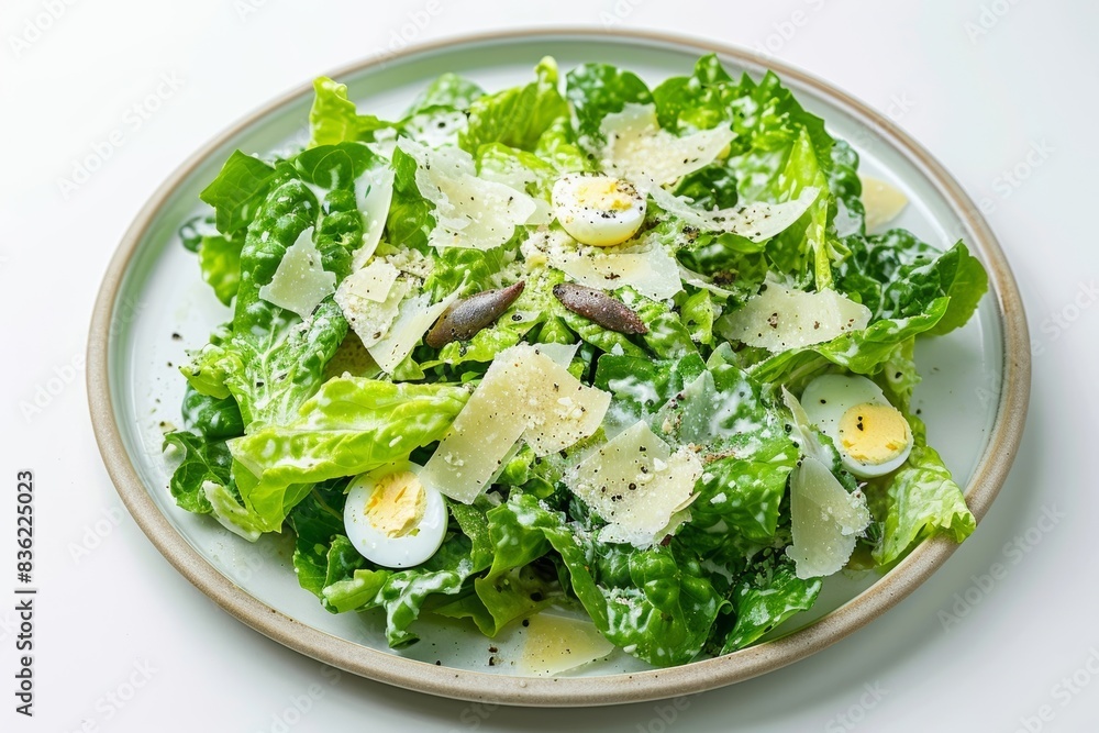 Savory Caesar Salad with Creamy Dressing and Garlic Parmesan Croutons Savory Caesar Salad with Creamy Dressing and Garlic Parmesan Croutons