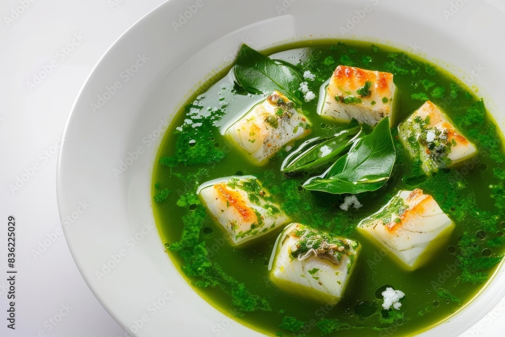 Spicy Sea Bass Soup with Fresh Mexican Herbs Spicy Sea Bass Soup with Fresh Mexican Herbs