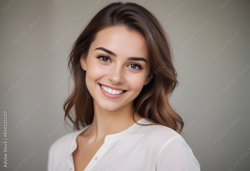 portrait of a beautiful woman smiling portrait of a beautiful woman smiling